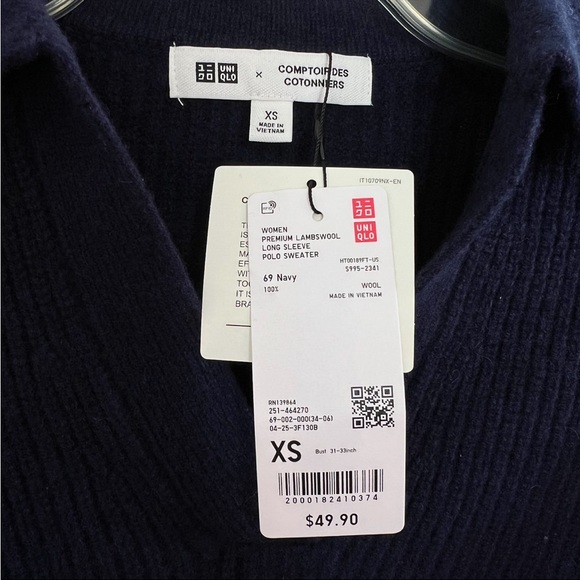 Uniqlo Premium Lambswool Long-Sleeve Polo Sweater - Picture 14 of 14